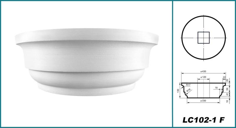 Kapitell Styropor Säulen 305mm Durchmesser LC102-1